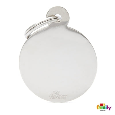 My Family Medaglietta Cerchio Grande Cromato