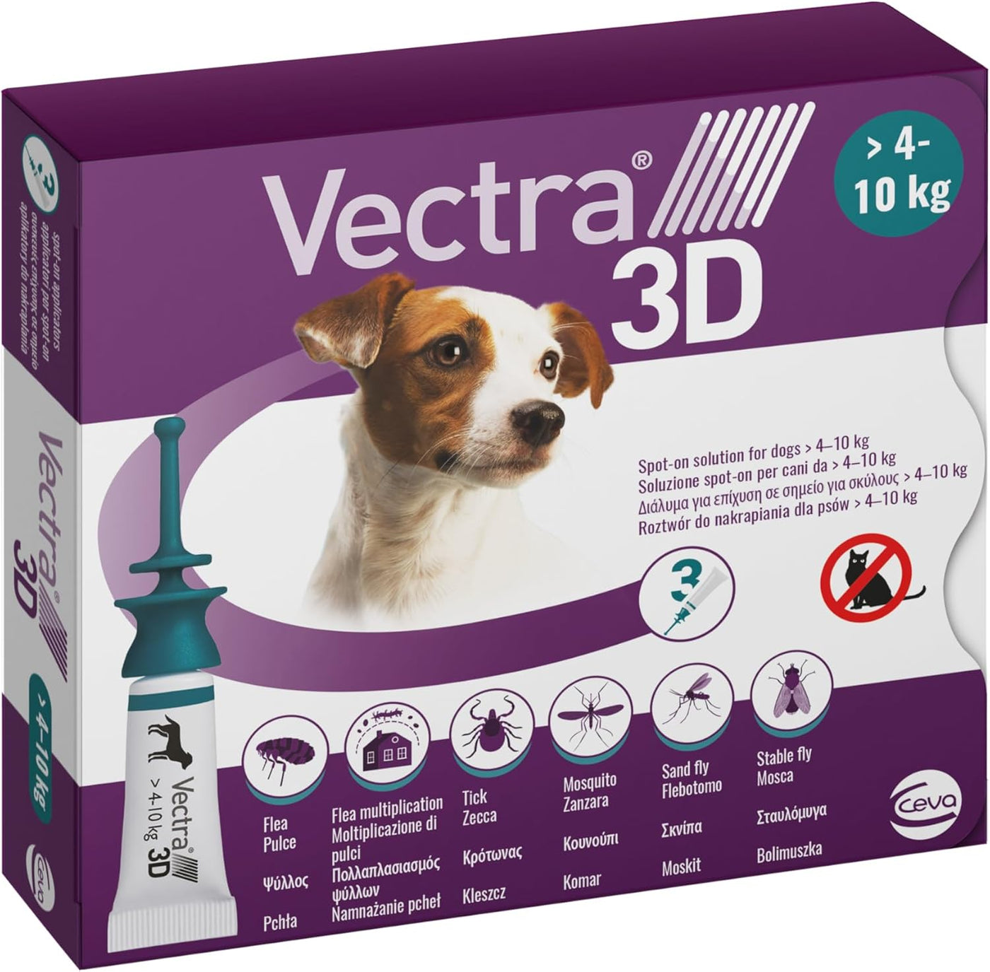 Vectra 3D Cani 4-10 KG 3 Pipette