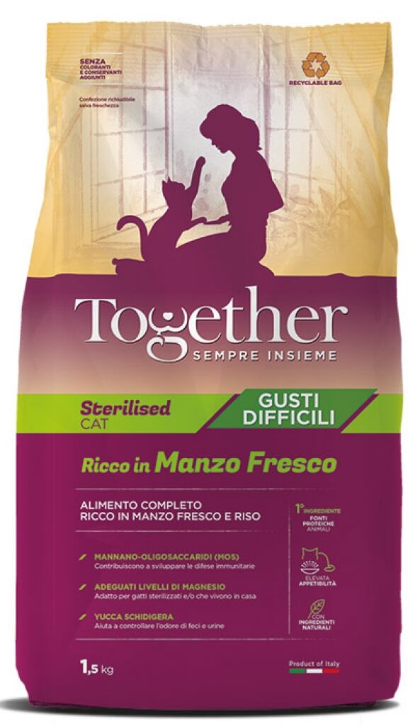 Together Sterilised Manzo Gusti Difficili 1,5 kg
