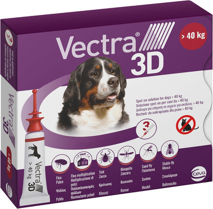 Vectra 3D Cani oltre 40 kg 3 Pipette