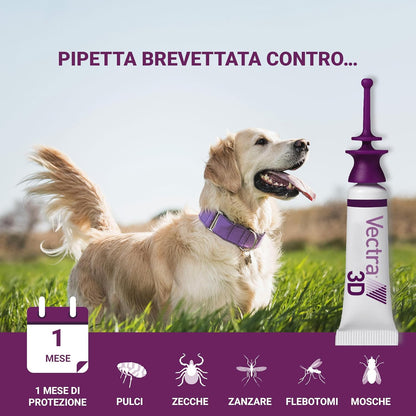Vectra 3D Cani oltre 40 kg 3 Pipette
