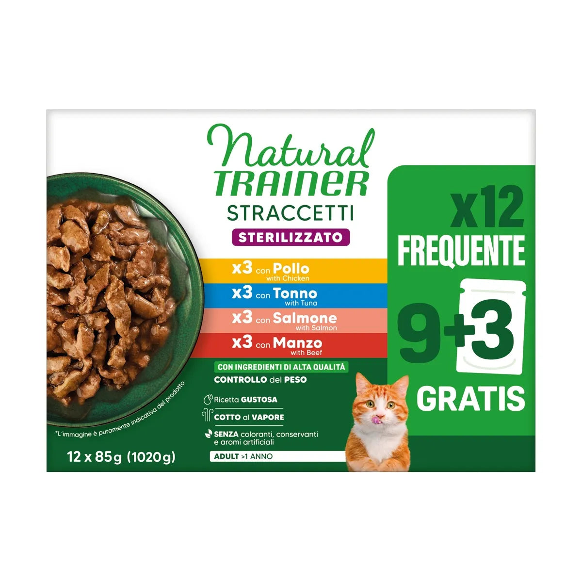 Natural Trainer Straccetti Sterilizzato 12x85 gr