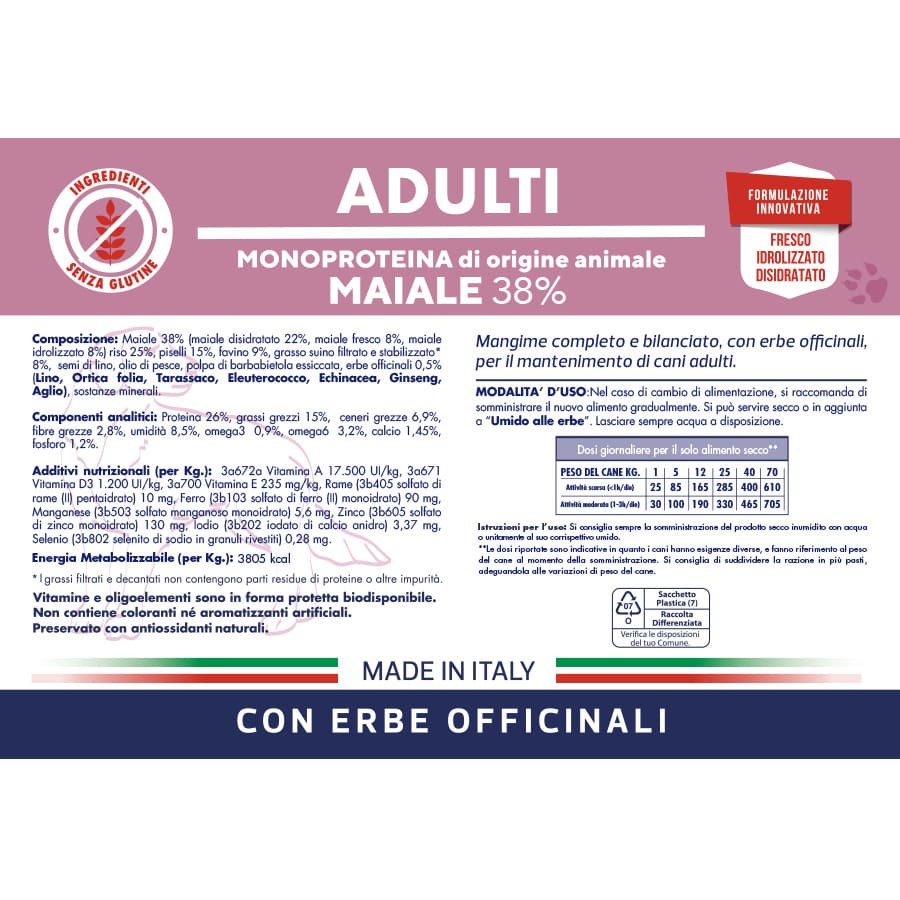 Vetline Adulti Maiale 12,5 kg