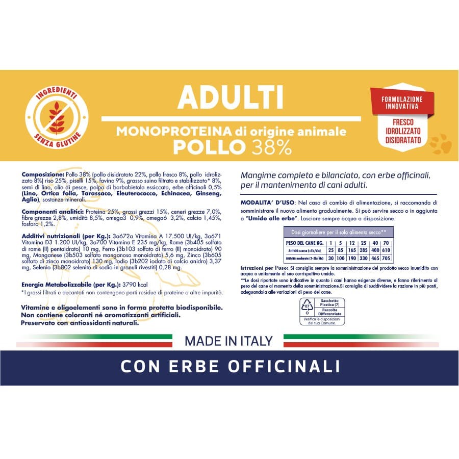 Vetline Adulti Pollo 12,5 kg