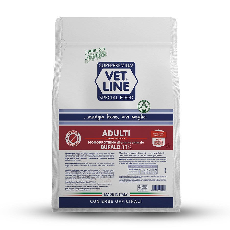Vetline Adulti Taglia Piccola Bufalo 12,5 kg