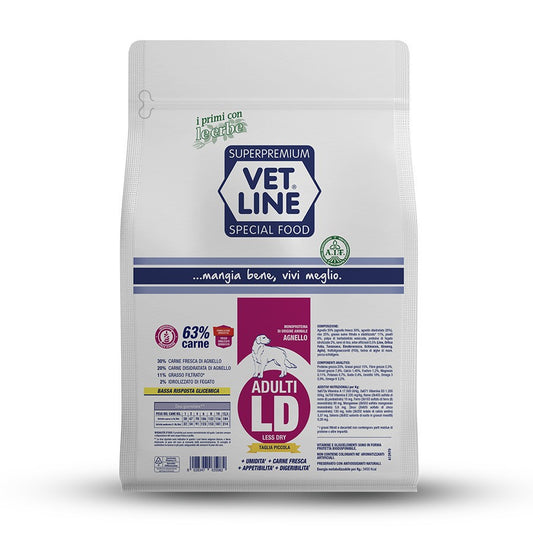 Vetline adulti LD agnello Taglia Piccola 800 gr