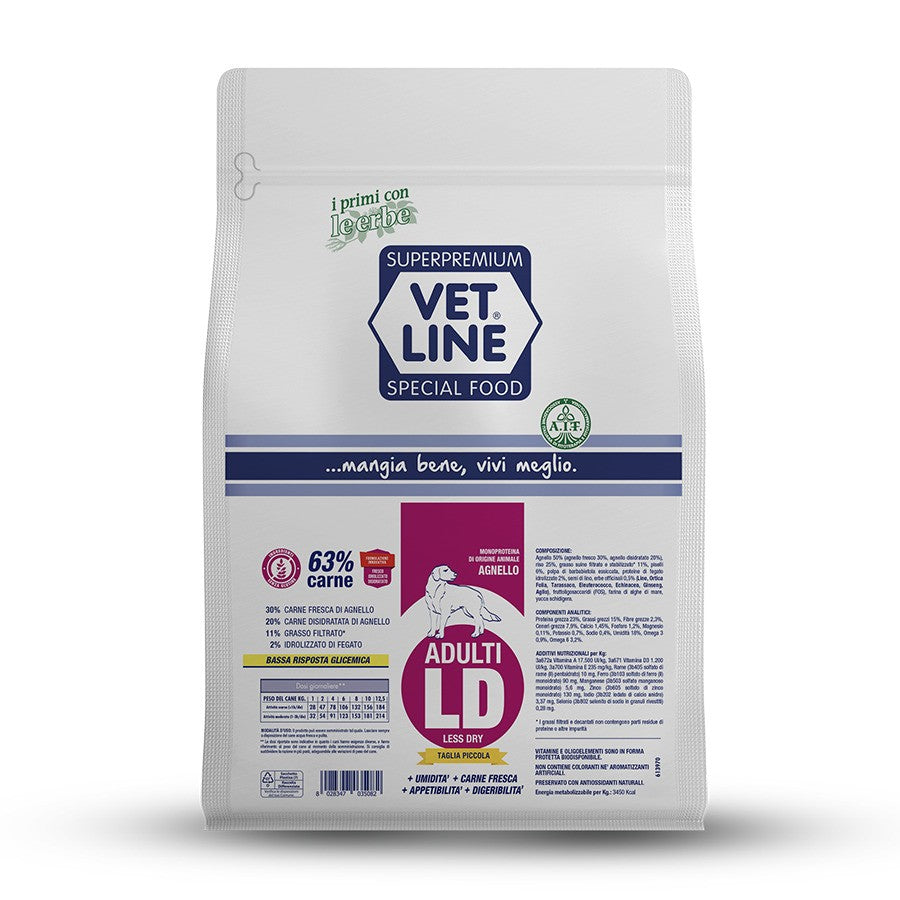 Vetline adulti LD agnello Taglia Piccola 3 kg
