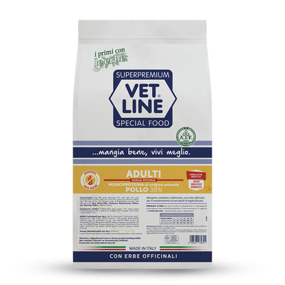 Vetline Adulti Taglia Piccola Pollo 3 kg