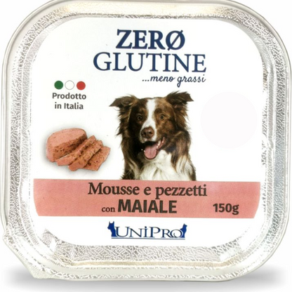 Unipro Zero Glutine Mousse e Pezzetti Maiale 150 gr