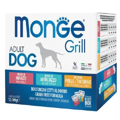 Monge Grill Adult Dog Multipack 12x100 gr