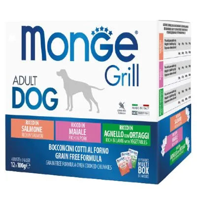 Monge Grill Adult Dog Multipack 12x100 gr