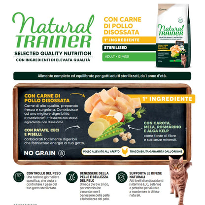 Natural Trainer SQN H.G. Sterilised Pollo 1,25 Kg