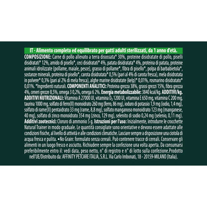 Natural Trainer SQN H.G. Sterilised Pollo 1,25 Kg