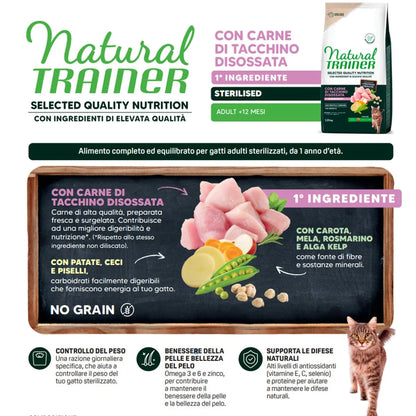 Natural Trainer SQN H.G. Sterilised Tacchino 1,25 Kg