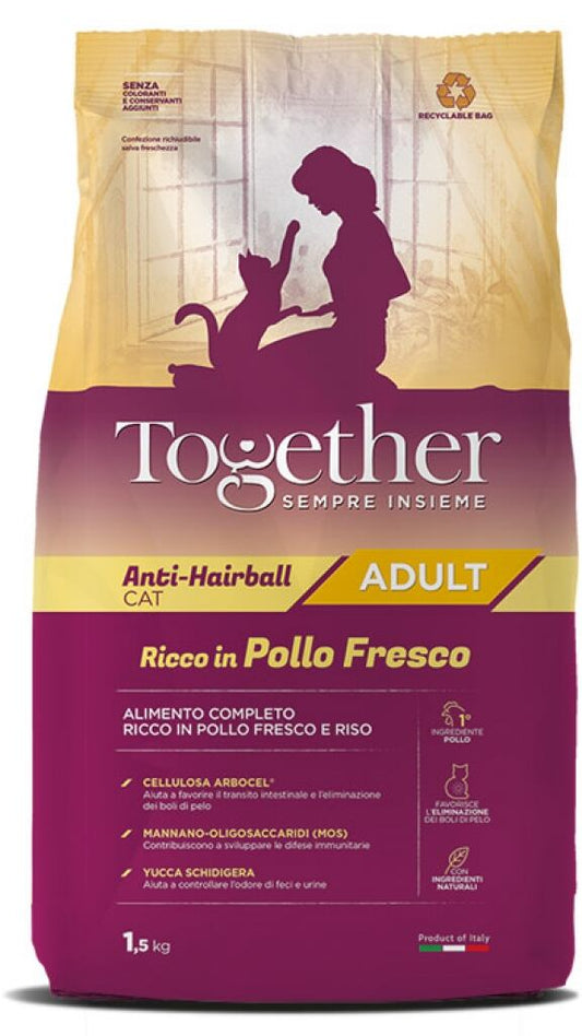 Togheter Adult Anti-Hairball con Pollo Fresco 6 kg