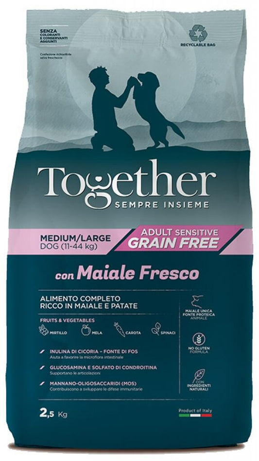 Togheter Grainfree Adult Medium/Large Maiale 12 Kg