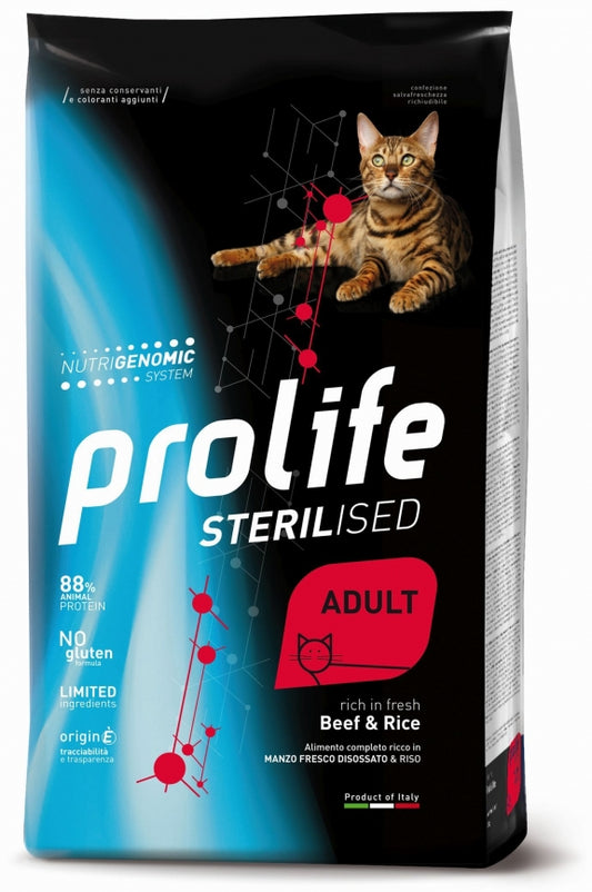 Prolife Sterilised Manzo e Riso 1,5 kg