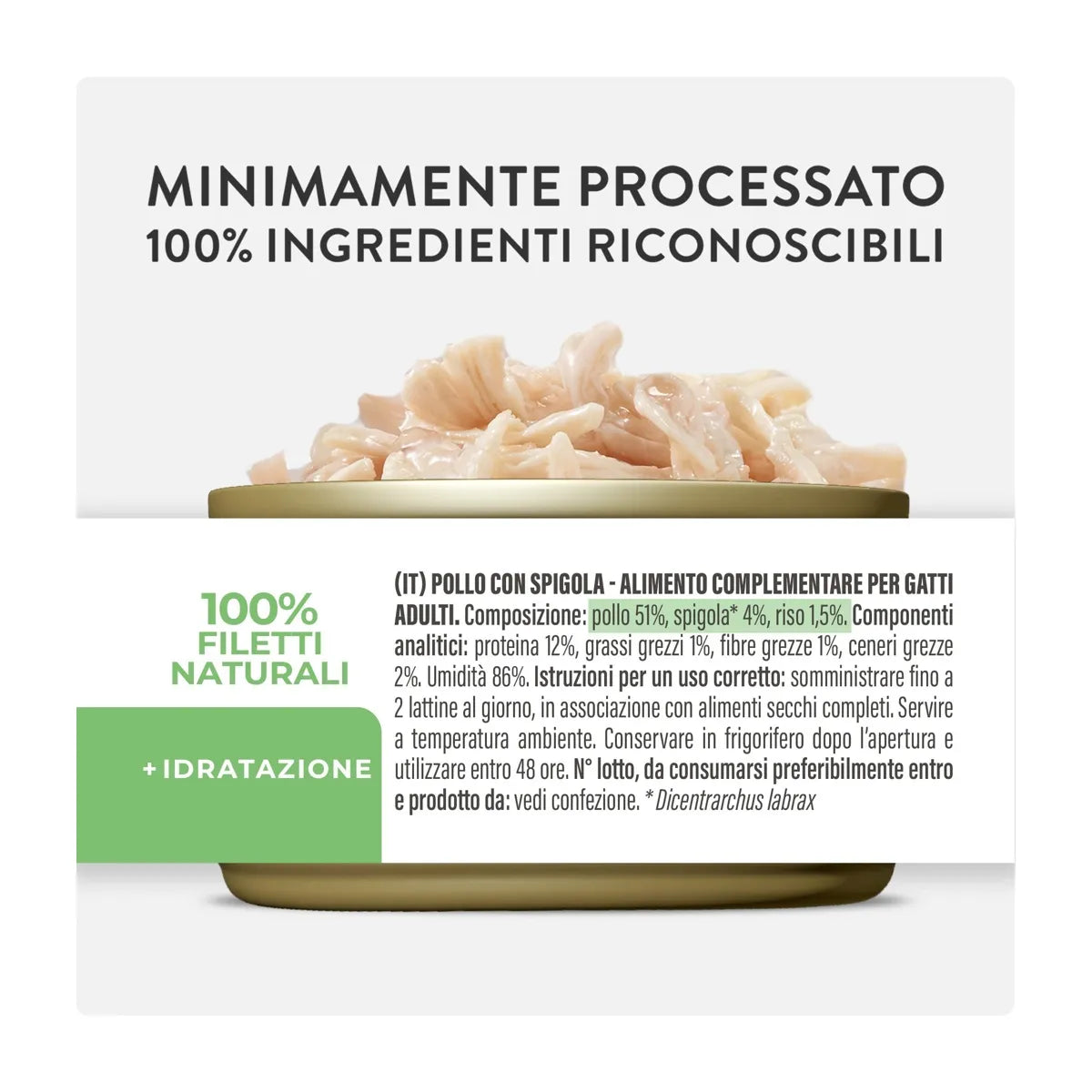 Schesir Scatolette Pollo con Spigola 70 gr