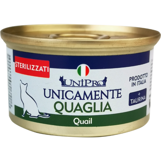 Unipro Unicamente Sterilizzato Quaglia 85 gr