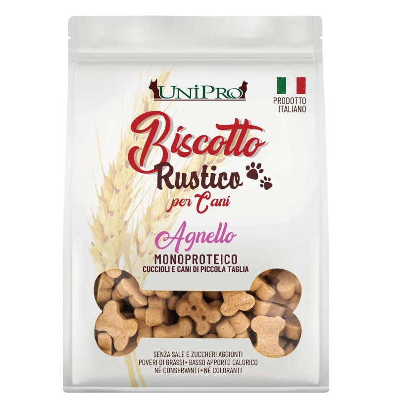 Unipro Biscotto Rustico Monoproteico Agnello Puppy/Small 300 gr