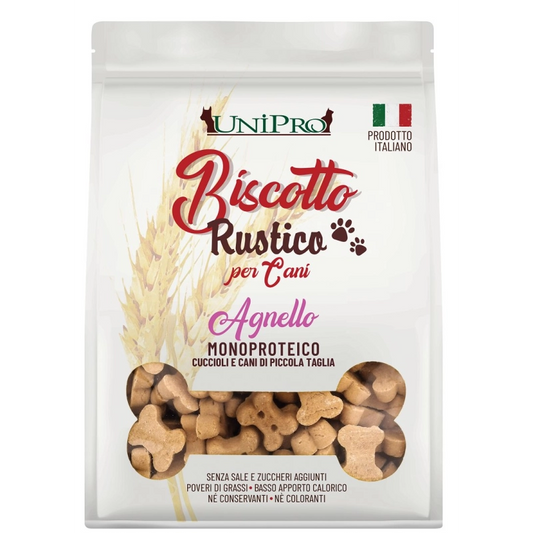 Unipro Biscotto Rustico Monoproteico Agnello Puppy/Small 300 gr