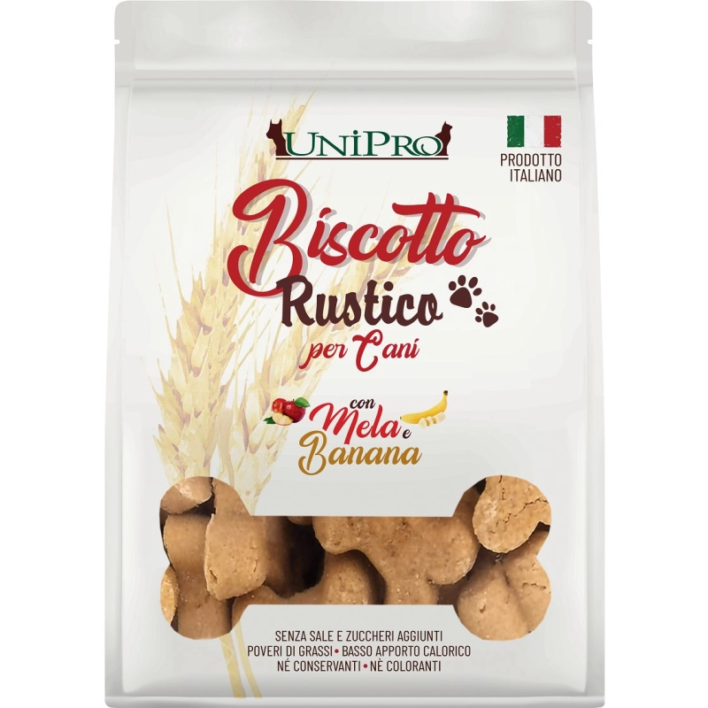Unipro Biscotto Rustico Mela Banana  300 gr