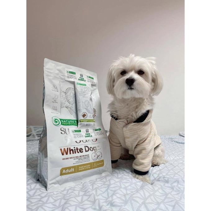 Nature's Protection White Dogs Grain Free Adult Small Agnello 1,5 kg