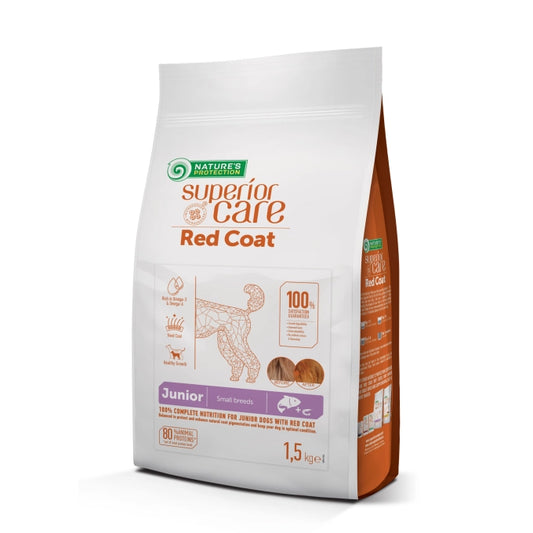 Nature's Protection Red Coat Junior Small l Breed Salmone 1,5 kg