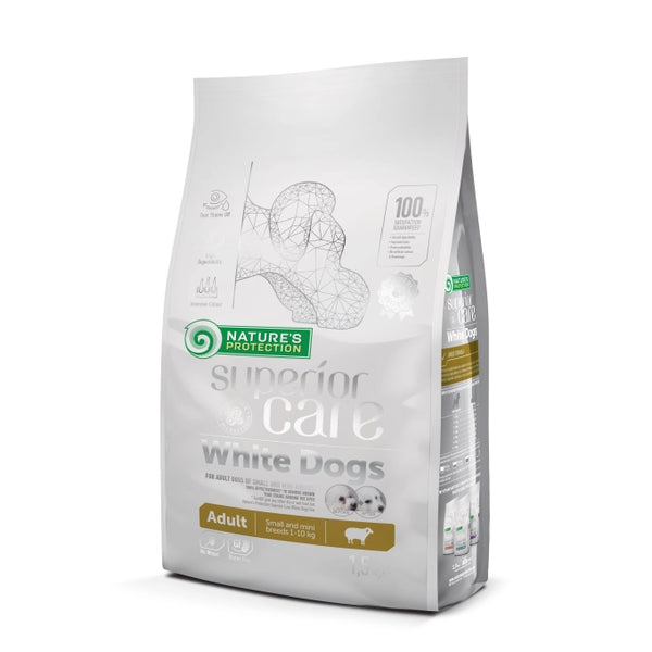 Nature's Protection White Dogs Grain Free Adult Small Agnello 1,5 kg